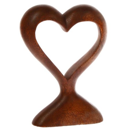 Souvenir tree "Heart" Brown 15x11x3 cm-3