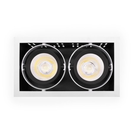 Lamp built -in cardan Ambrella Techno Spot Office Tech T812 BK/CH 2*12W 4200K, 12W, LED, white, black color-2