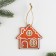 Christmas tree toy New Year's "House", for the New Year, 8.5 x 7.9 cm.