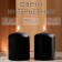 Set of candles - cylinders, 4x5 cm, set 2 pcs, black