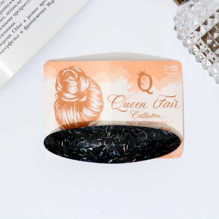Hair hair clip "Adele" shine stripes, 10 cm, mix-3
