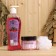Set for the bath: Babb Gam scrub, shower gel "Cranberry-blacker", washcloth