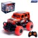 Radio -controlled jeep "graffiti", works on batteries, the color of red