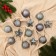 Set of jewelry plastic 13 pcs "Melody" Star, 6 cm, gray