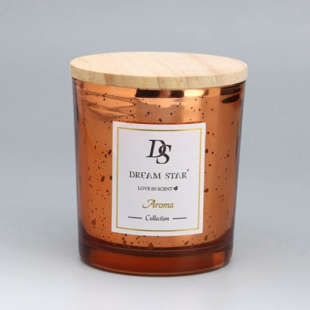 Aromatic candle in a glass "Dream Star", white tea and ginger lily, 7.5x8.5 cm-3