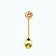 A teaspoon spoon with a suspension "The best", 11.5 x 2 cm