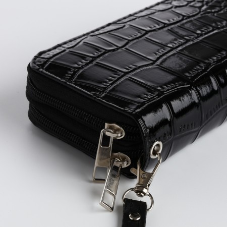 Women's wallet on lightning, black color-2