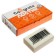 Rectangular white eraser in a film (barcode on a piece)