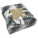 Belezza Fleurette 200x220cm, black and white, microfiber 200g/m, PE 100%