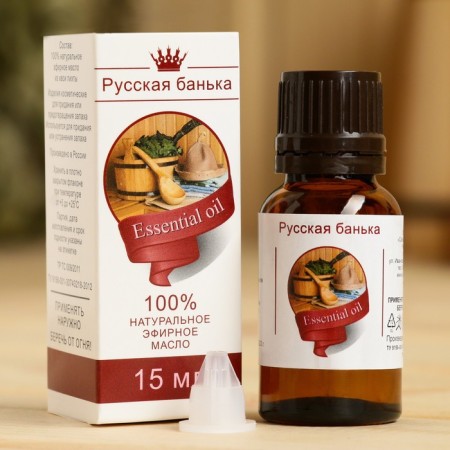 Essential oil "Russian bathhouse", a bottle-boiled, annotation, 15 ml