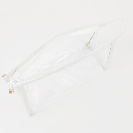 Cosmetic bag with lightning, white/transparent color-2