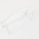 Cosmetic bag with lightning, white/transparent color