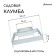 Galled flowerbed, 2 tiers, 50 × 50 cm, 100 × 100 cm, “quadro”, Greengo