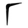 Bracket, 100x75x0.8 mm, black, 1 pc.