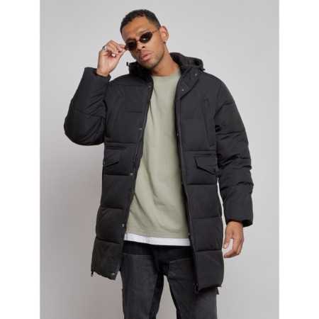 Extensive male winter park, size 50, black color-6