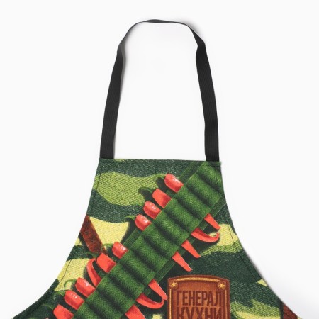 Kitchen kit “General of the kitchen”, an apron 60x70 cm, a tack 20x20 cm, a towel 35x60 cm-2