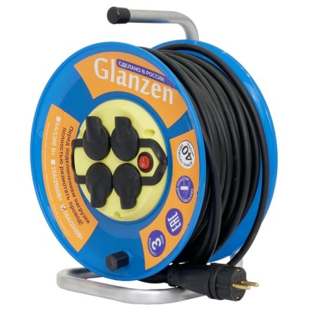 The extension cord on the Glanzen coil with a shit. 4 Gn. Kg 3x2.5 IP44 art. EB-40-011
