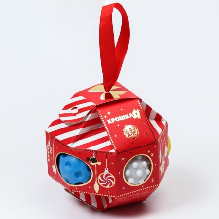 Gift set of developing balls "Magic ball" 7 pcs., New Year's gift packaging, crumb I-6