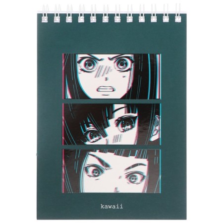 Notepad A6 60 sheets in the Meshu "Kawaii" cage, matte lamination, selective UV-lace-3
