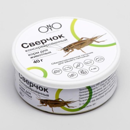 Canned food for animals, cricket, 40 g