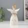 Souvenir Ceramics Light "Girl Angel with folded hands" from batteries 9.5x9.5x16.5 cm