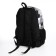 School backpack from textiles on a zipper, 3 pockets, black/gray color