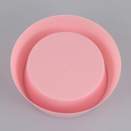 Plastic bowl 300 ml, pink-4