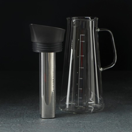 Glass jug for brewing coffee and tea "Fito", 1.5 liters-3