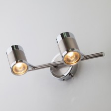 Lamp Prime 2x50W GU10 Nickel 30x9x15.5cm