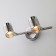 Lamp Prime 2x50W GU10 Nickel 30x9x15.5cm