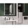 Aquaton Mirror Square "Rivier 60" LED backlight, white matte color