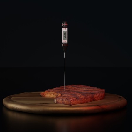 Thermometer (thermal canopy) for food electronic on the batteries of the share, in the box-7