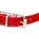 Belch collar with hearts, 32 x 1 cm, Osh 23-29, textiles and leatherette, red