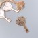 Decor for creativity metal, enamel "Clay with heart" white-pink 1.3x2.3 cm