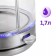 Electric KitFort KT-6630 kettle, 1.7 l, 2200 watts, silver