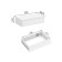 Toilet table, 700 × 383 × 180 mm, white color