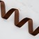 Velvet tape, 20 mm, 18 ± 1 m, brown color No. 119