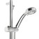 Shower system Accoona A83103-2, with a tropical shower, stainless steel, chrome