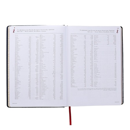 Diary of Leduced A4, 136 sheets of Sidney Nebraska, solid cover, artificial leather, gold cut, liesse, blue-7