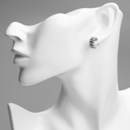 Cooping earrings Xuping irresistibility, silver color, d = 1.3 cm-2