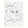 Applications with geometric stickers "Owl in the forest" 21x29.7cm