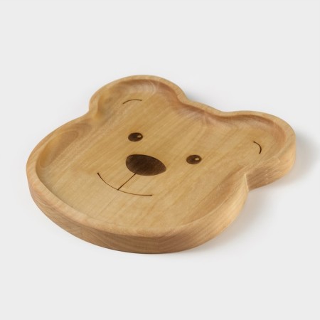 Wooden plate Adelica "Bear", 18 × 18 × 1.8 cm, birch-6