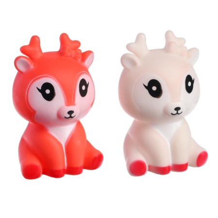 A set of rubber toys for the bathtub "deer", 2 pcs, color mix, crush me-19