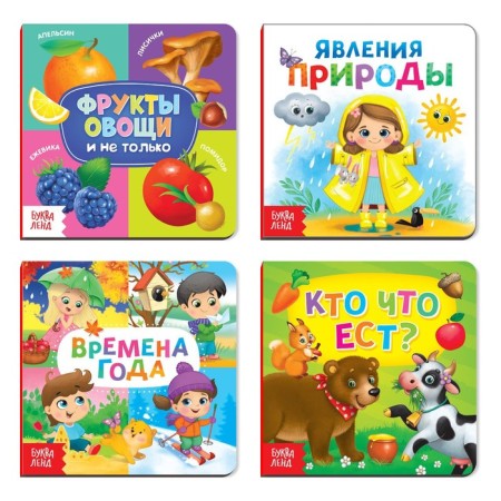 Books Cardboard set “We are getting acquainted with the outside world”, 4 pcs. 10 p.