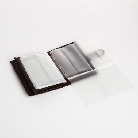 Cover on the magnet, for auto documents and passports, brown color-4