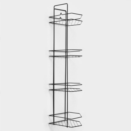 Corner regiment for the bathroom 4-tier economy, 219 × 219 × 836 mm, color copper spark-3