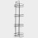 Corner regiment for the bathroom 4-tier economy, 219 × 219 × 836 mm, color copper spark