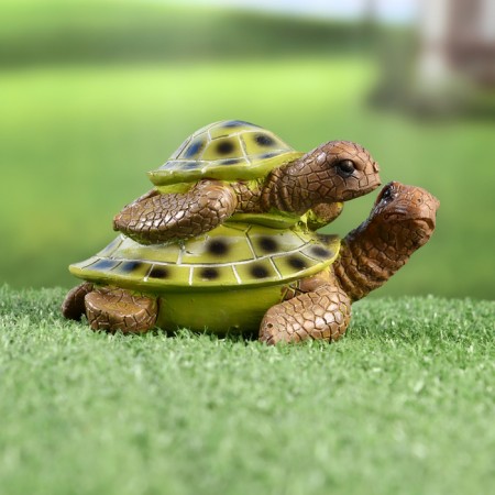 Garden figure "Turtles" 11x13x8cm-3