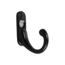 Hook furniture tundra TKO006, one -rod, black, 25 pcs