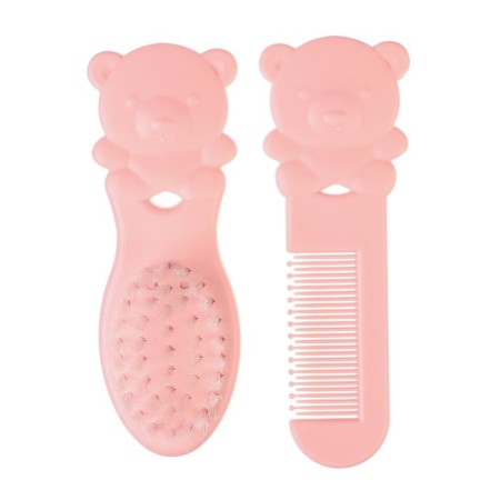 Set of combs "Bear", 2 pcs., Pink color-3